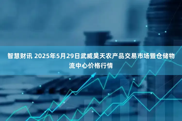 智慧财讯 2025年5月29日武威昊天农产品交易市场暨仓储物流中心价格行情